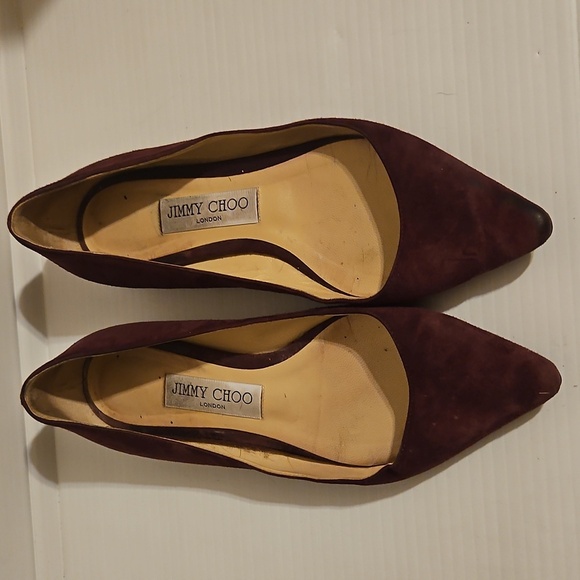 Jimmy Choo Suede Alina Flat EU 38 - Picture 1 of 9
